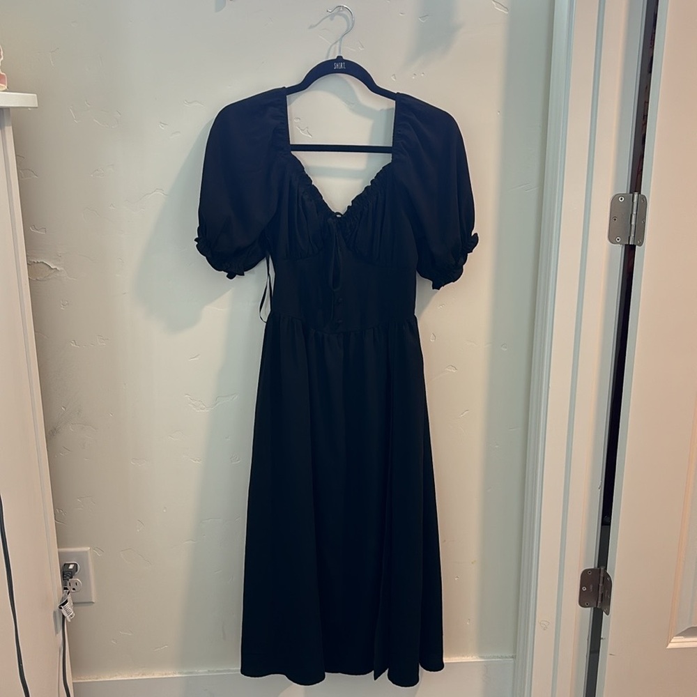 A funeral or Halloween long dress